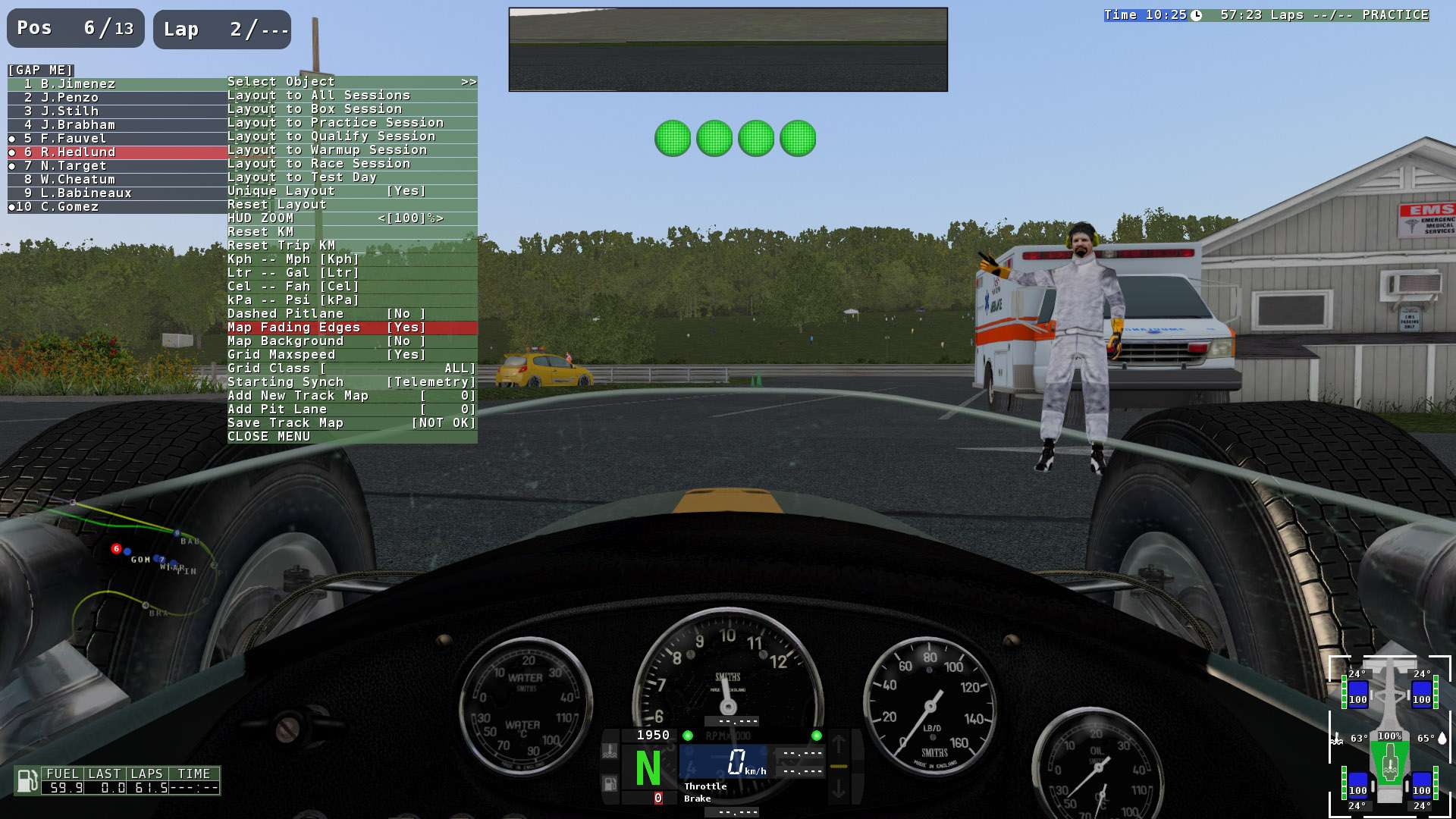 trackmap rfactor 2 keyboard commands